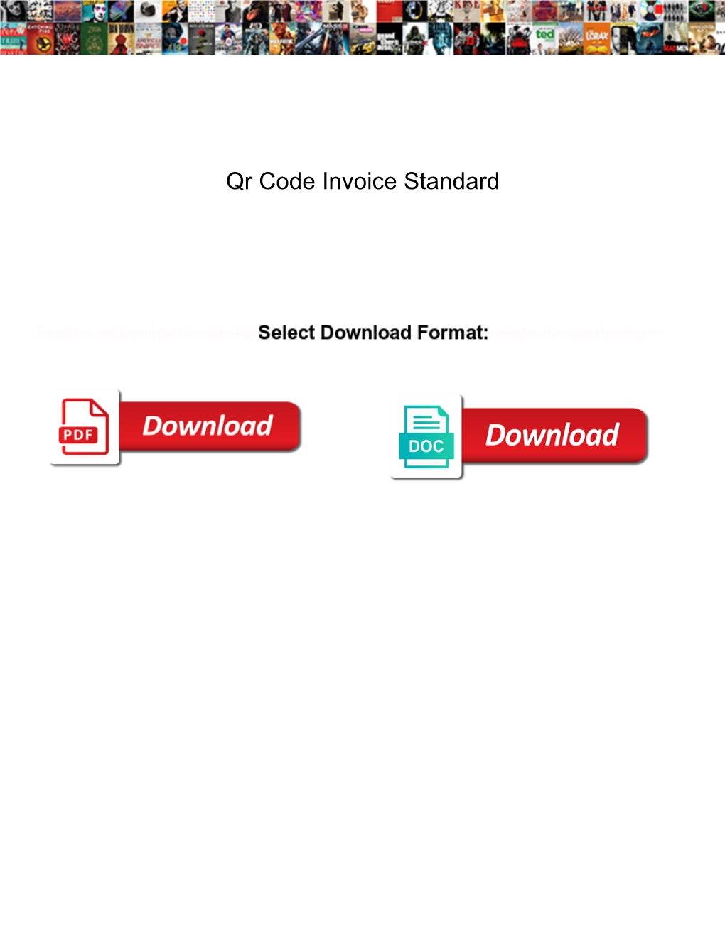 Qr Code Invoice Standard