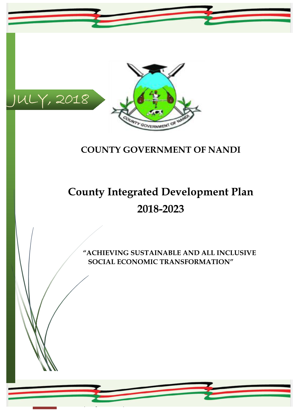 County Integrated Development Plan 2018-2023