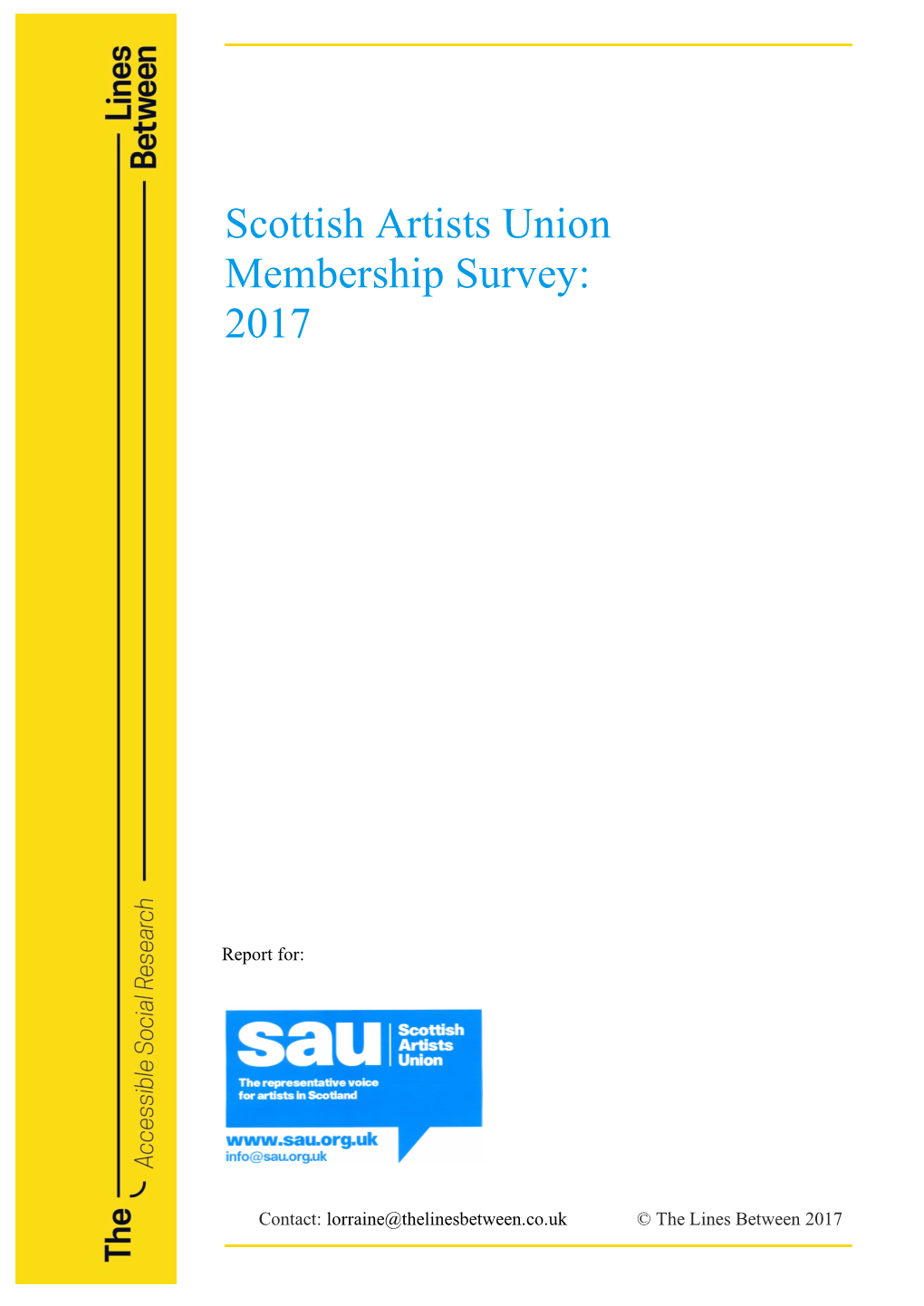 Scottish Artists Union Membership Survey: 2017