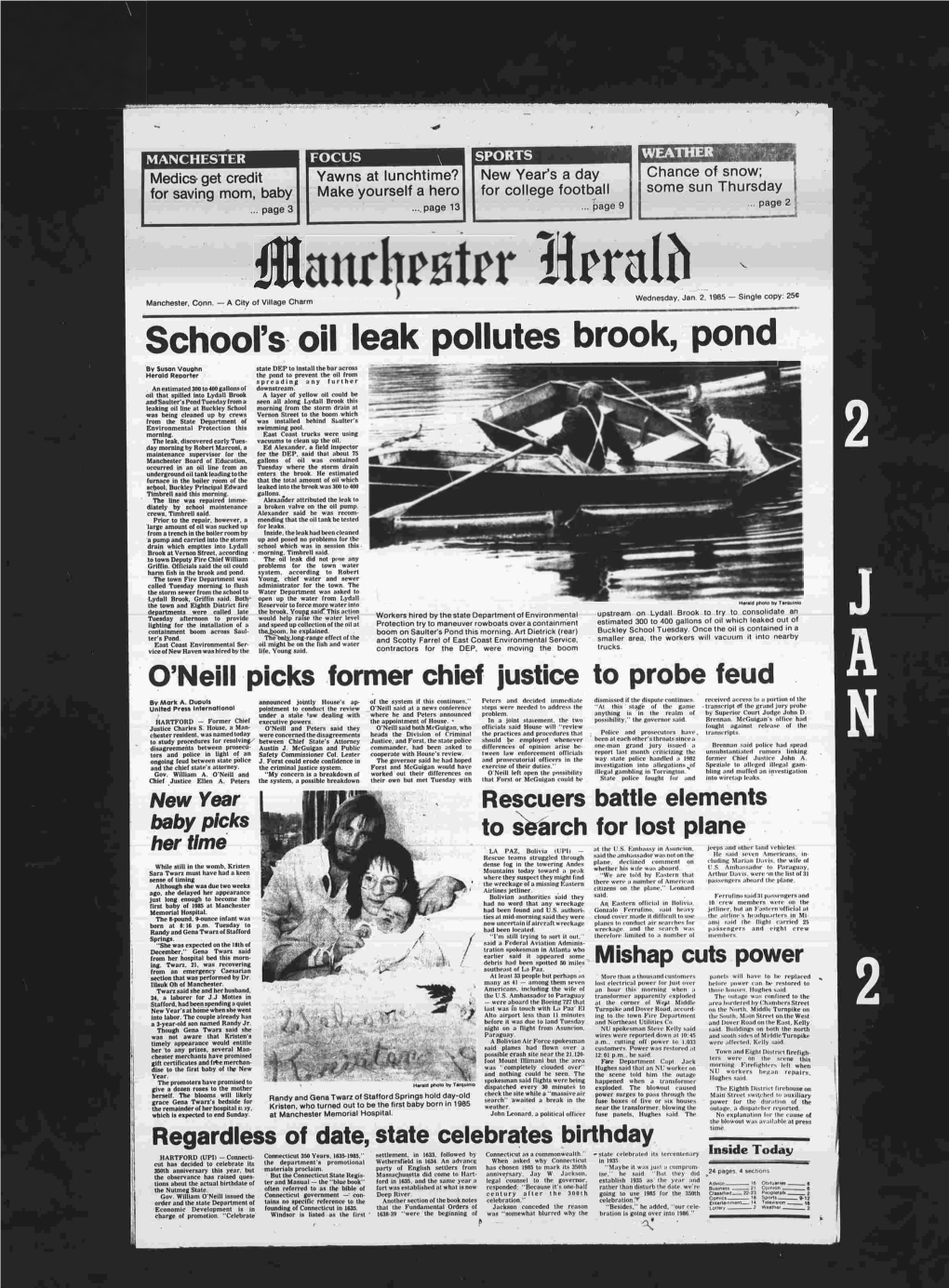 School's Oil Leak Pollutes Brook, Pond