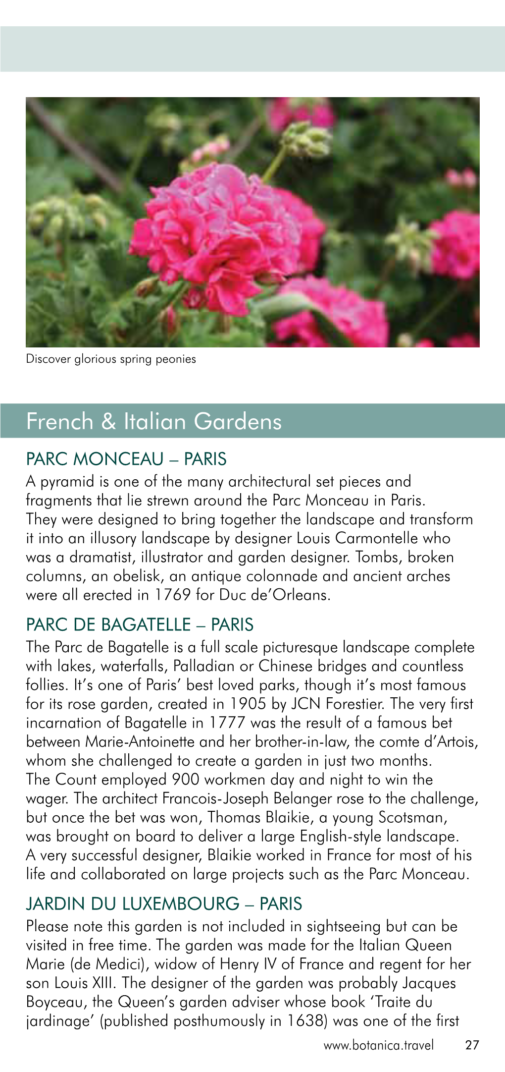 French & Italian Gardens