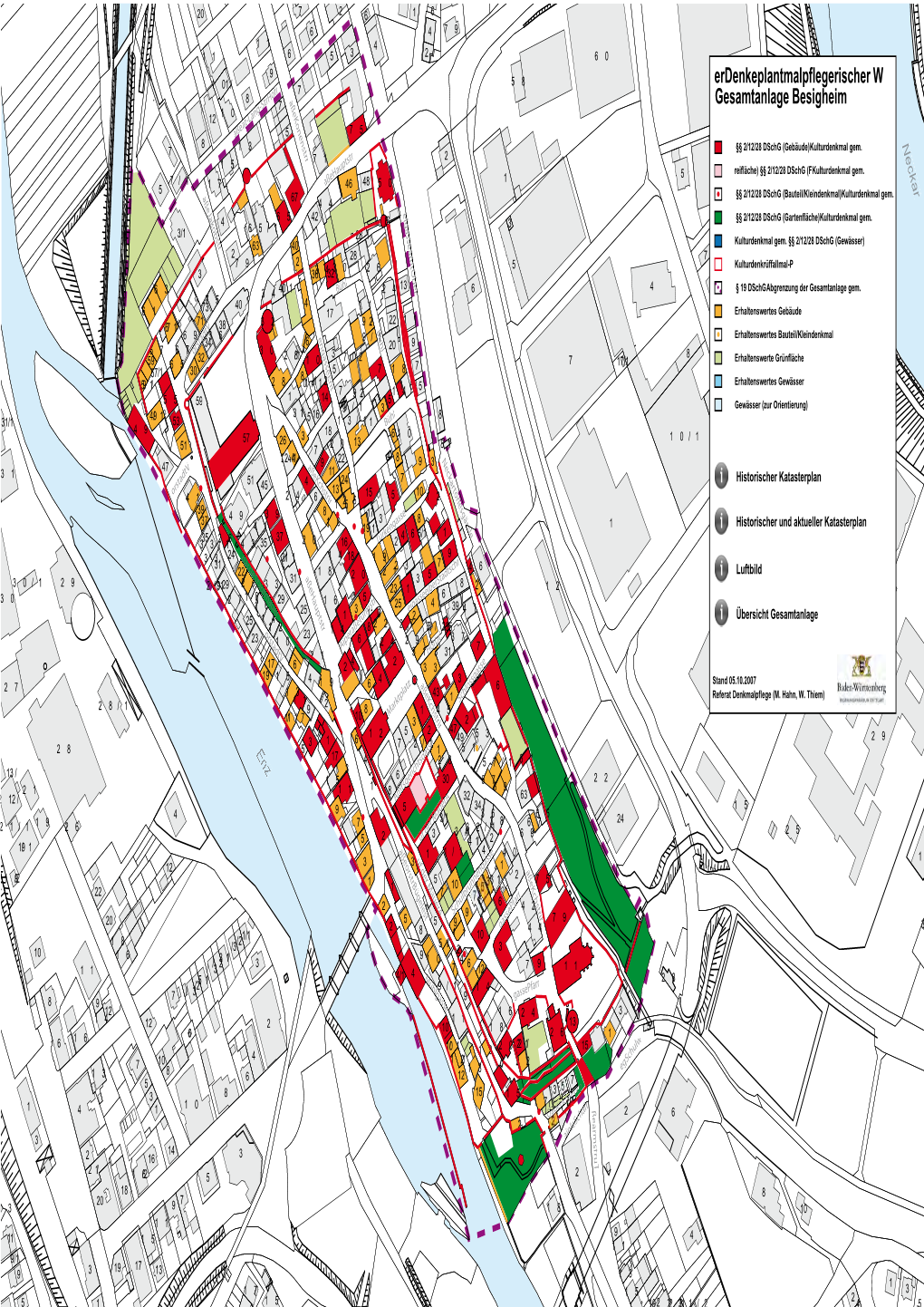 Denkmalpflegerischer Werteplan Gesamtanlage Besigheim