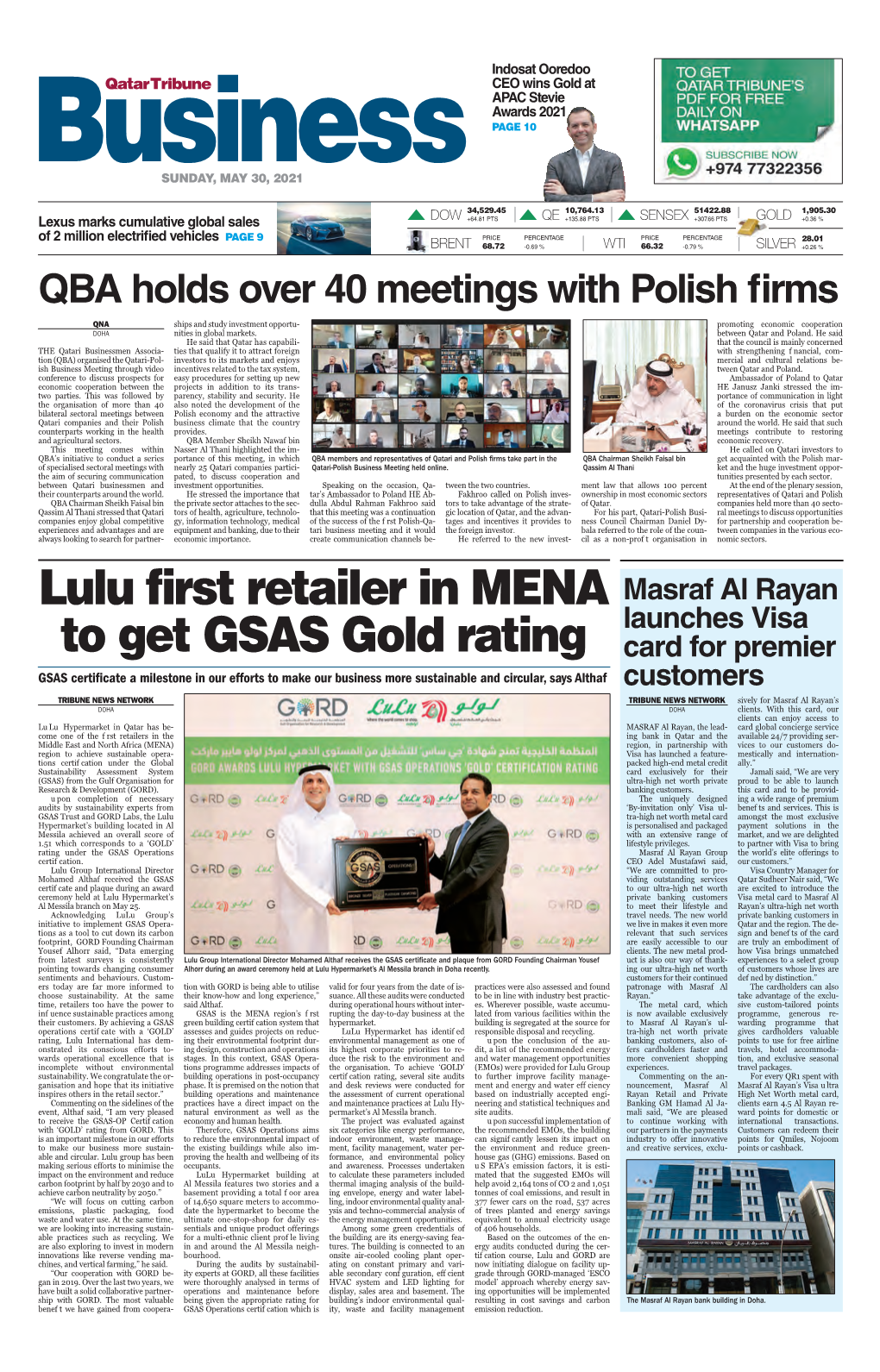 Lulu First Retailer in MENA to Get GSAS Gold Rating