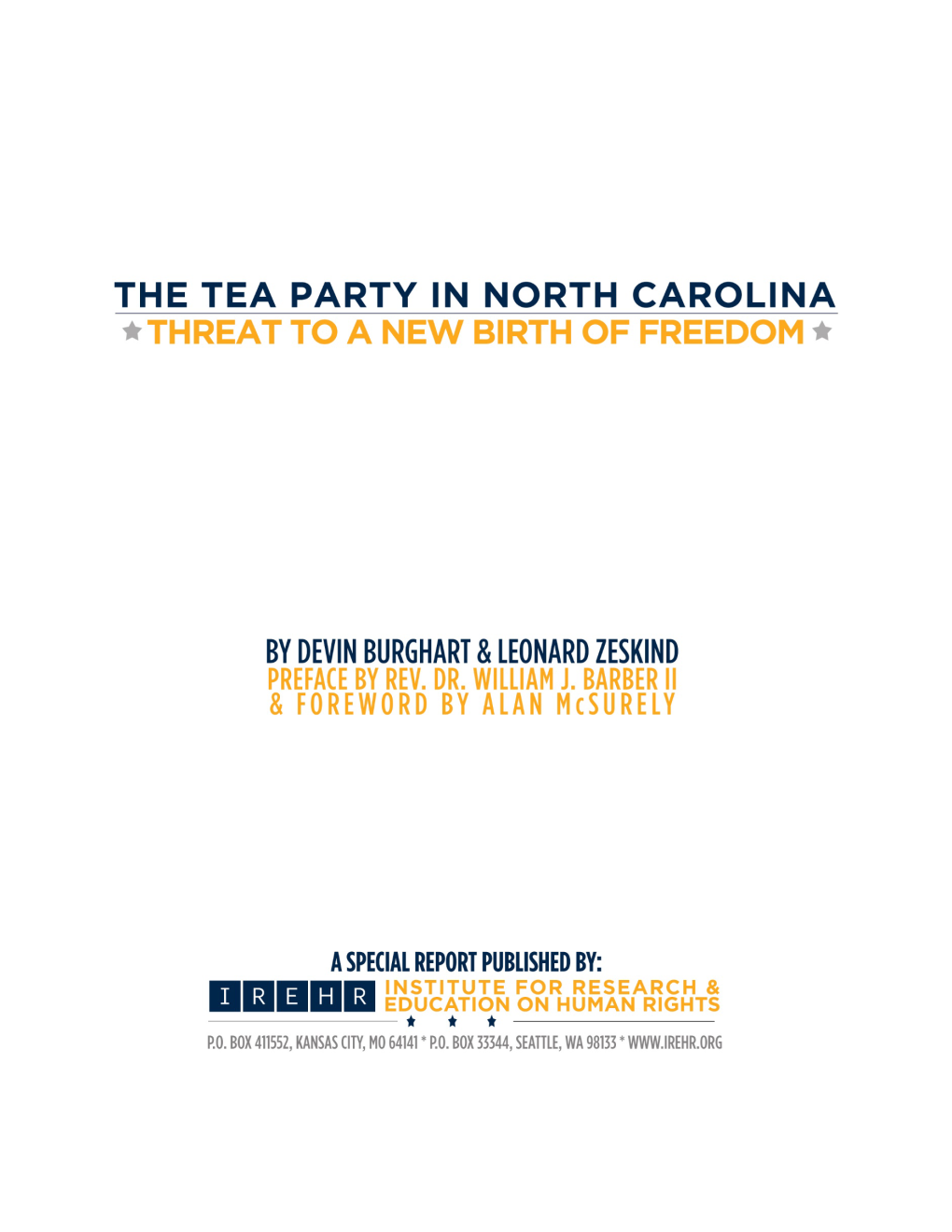 The Tea Party in North Carolina: Threat to a New Birth of Freedom