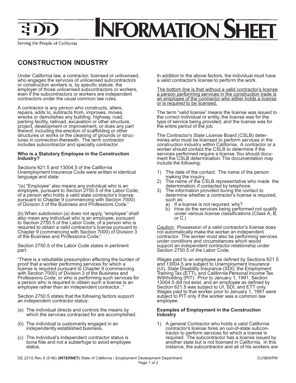 Construction Industry