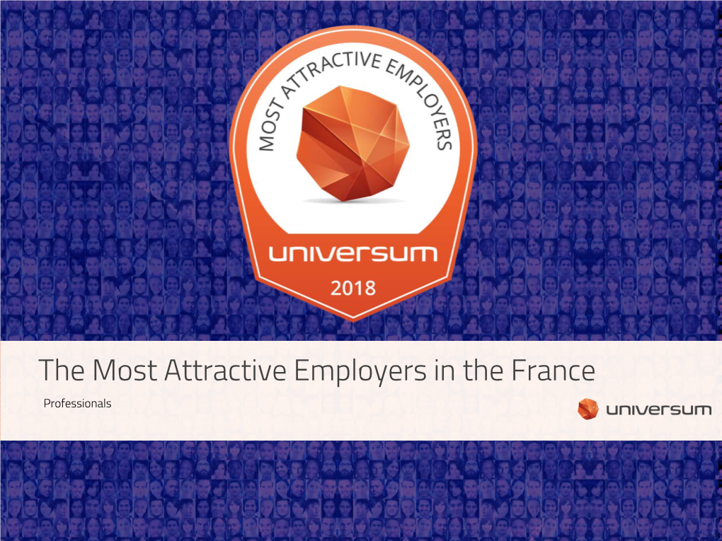 The Most Attractive Employers in the France Professionals