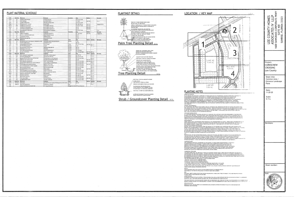 Entry & Buffer Landscape Plans