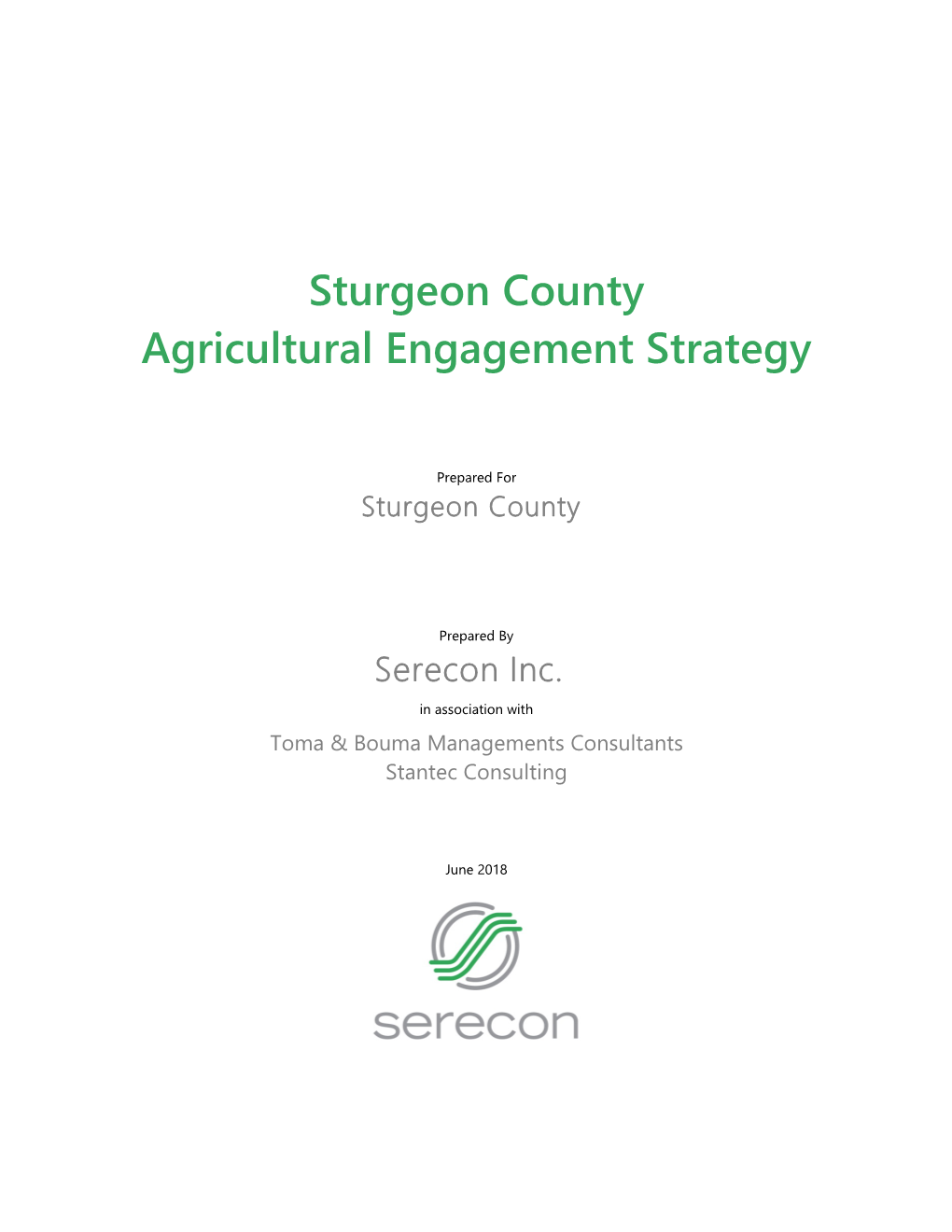 Sturgeon County Agricultural Engagement Strategy