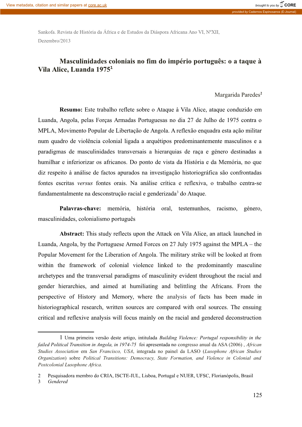 Oa Taque À Vila Alice, Luanda 19751