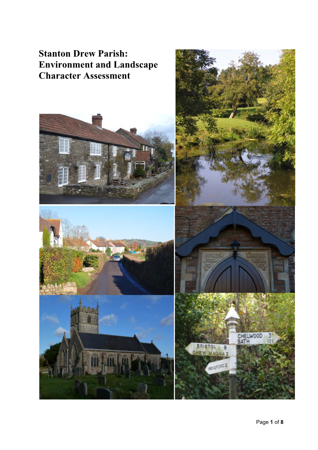 Stanton Drew Parish: Environment and Landscape Character Assessment