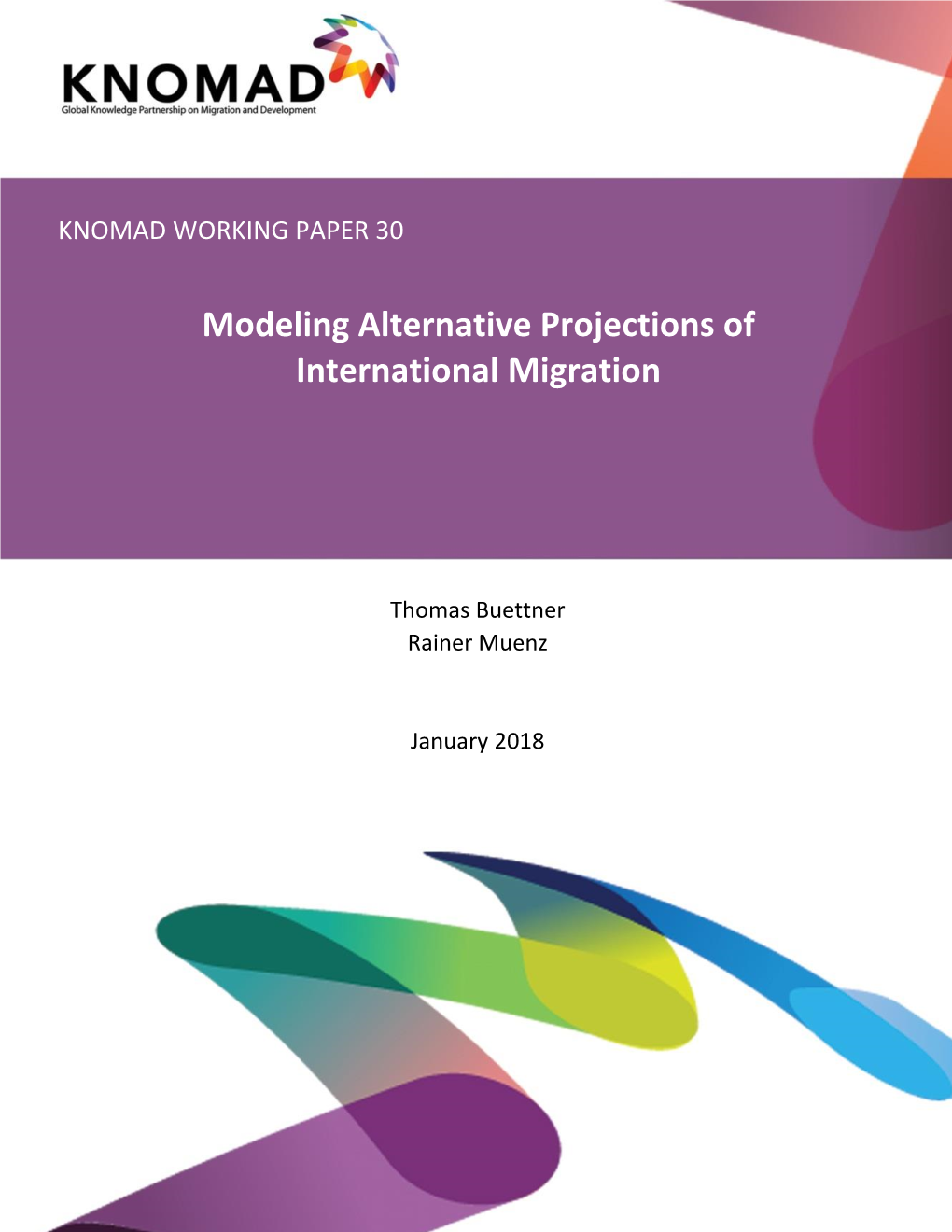 Modeling Alternative Projections of International Migration
