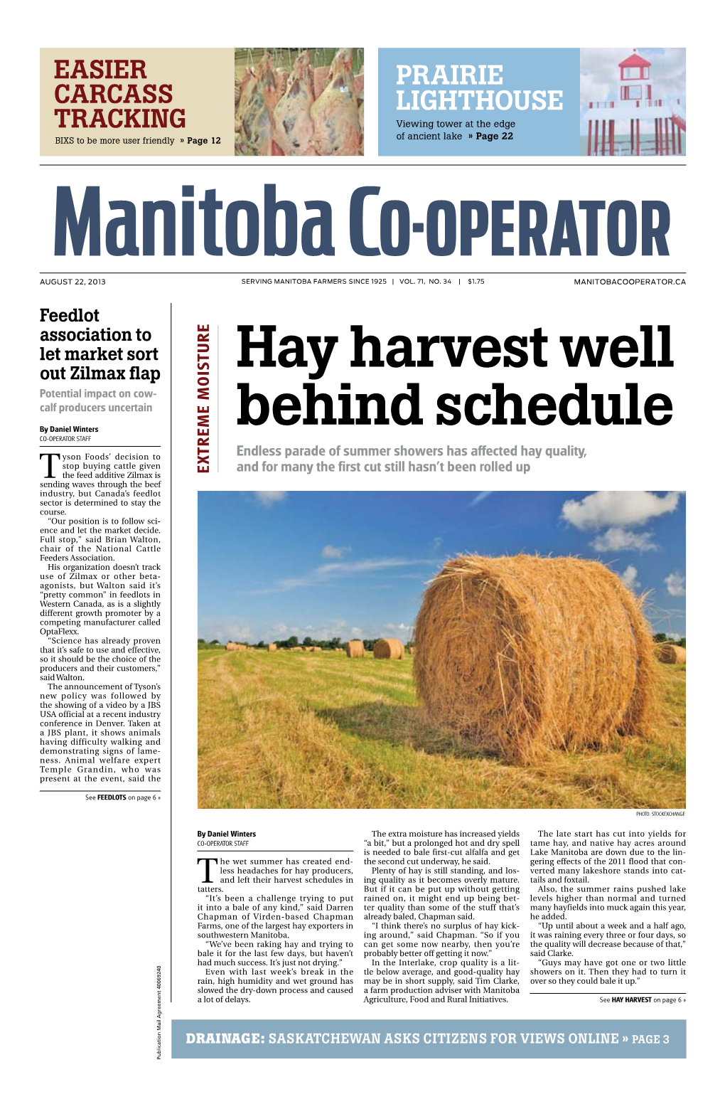 Hay Harvest Well Behind Schedule