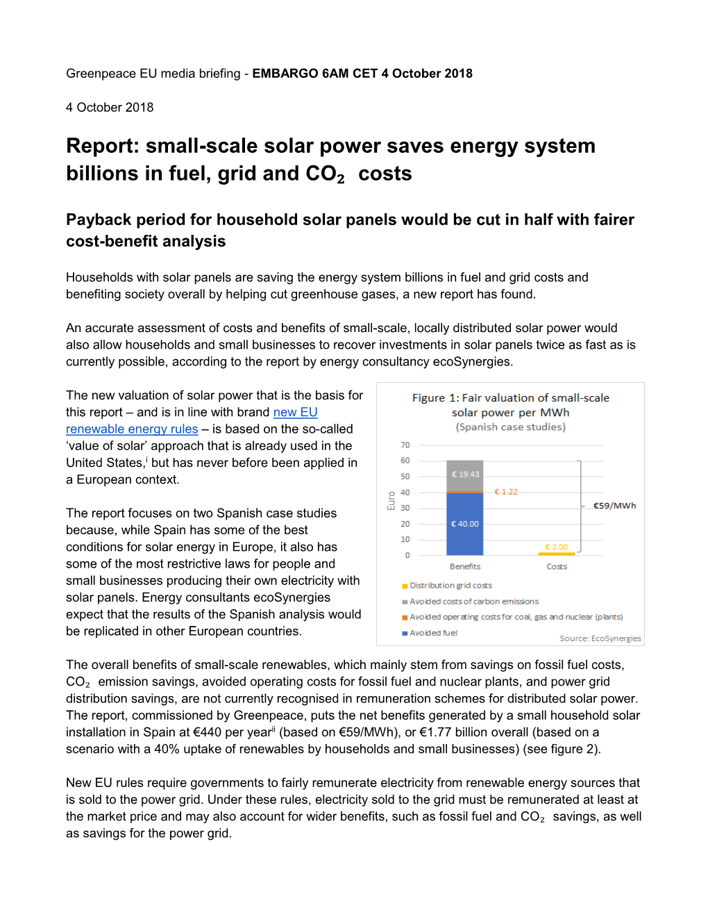 Small-Scale Solar Power Saves Energy System Billions in Fuel, Grid and CO₂ Costs