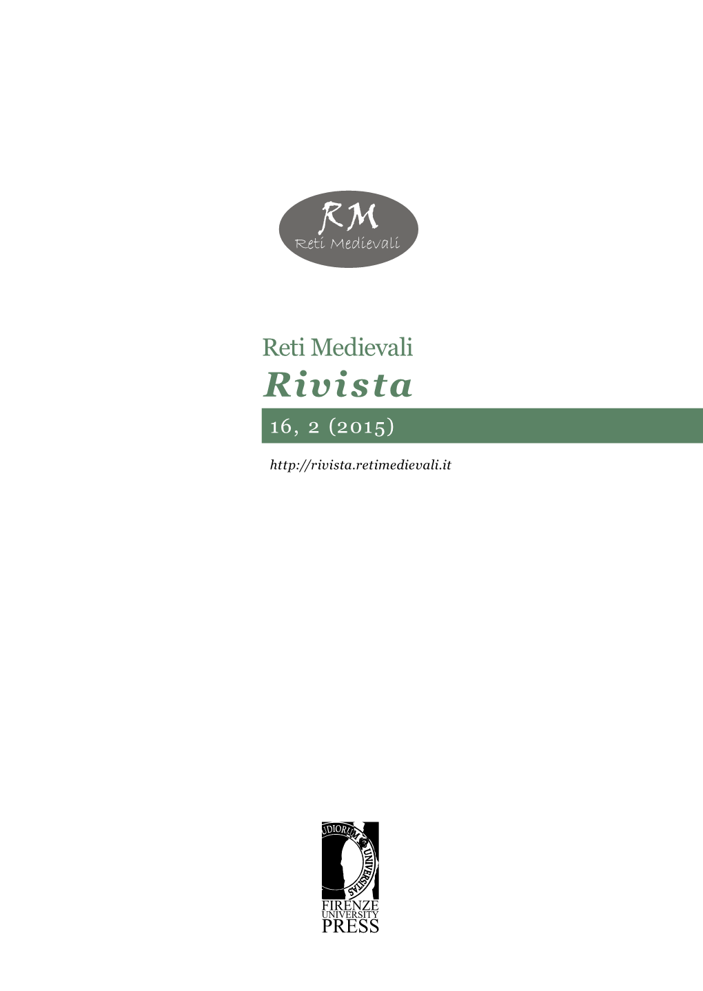 Reti Medievali Rivista 16, 2 (2015)