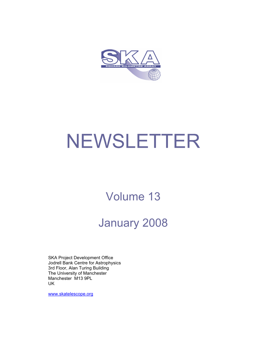 Newsletter Volume 13