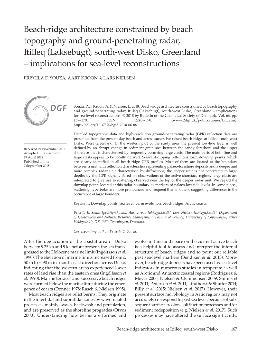 (Laksebugt), South-West Disko, Greenland – Implications for Sea-Level Reconstructions