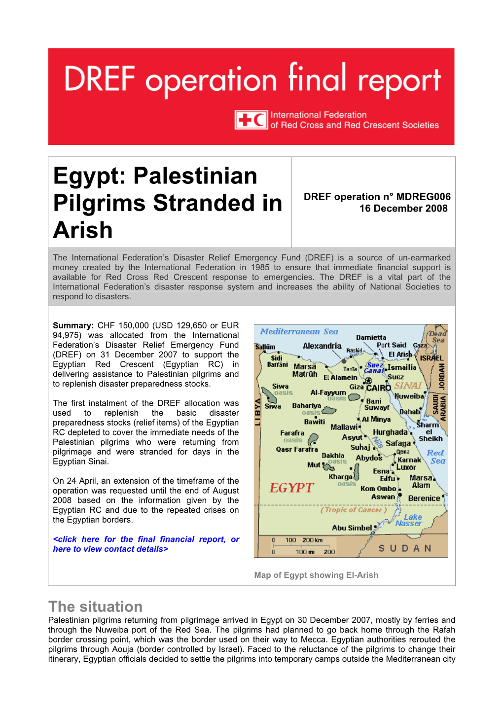 Egypt: Palestinian Pilgrims Stranded in Arish