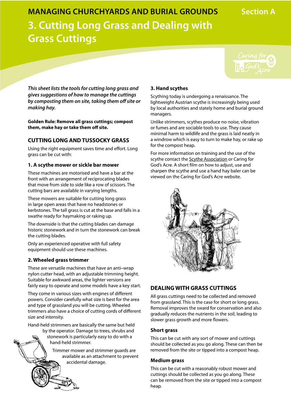 3. Cutting Long Grass and Dealing with Grass Cuttings