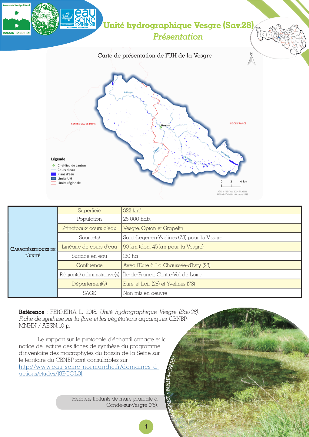 Unité Hydrographique Vesgre (Sav.28) Présentation