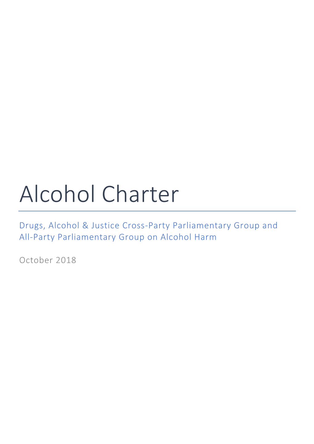 Alcohol Charter