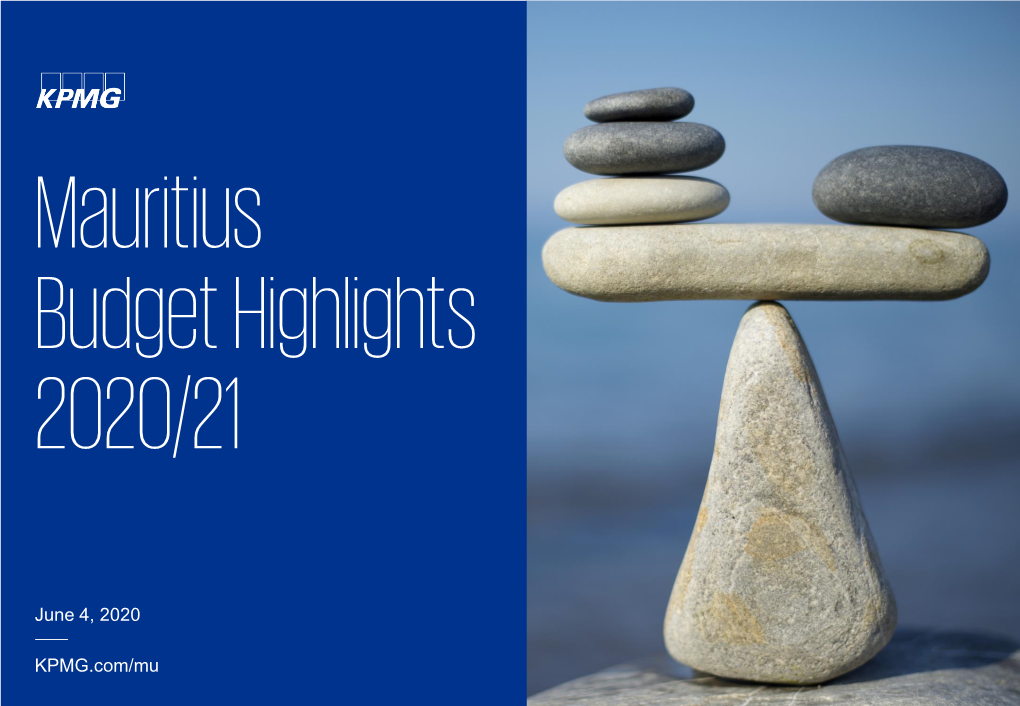 Mauritius Budget Highlights 2020-2021