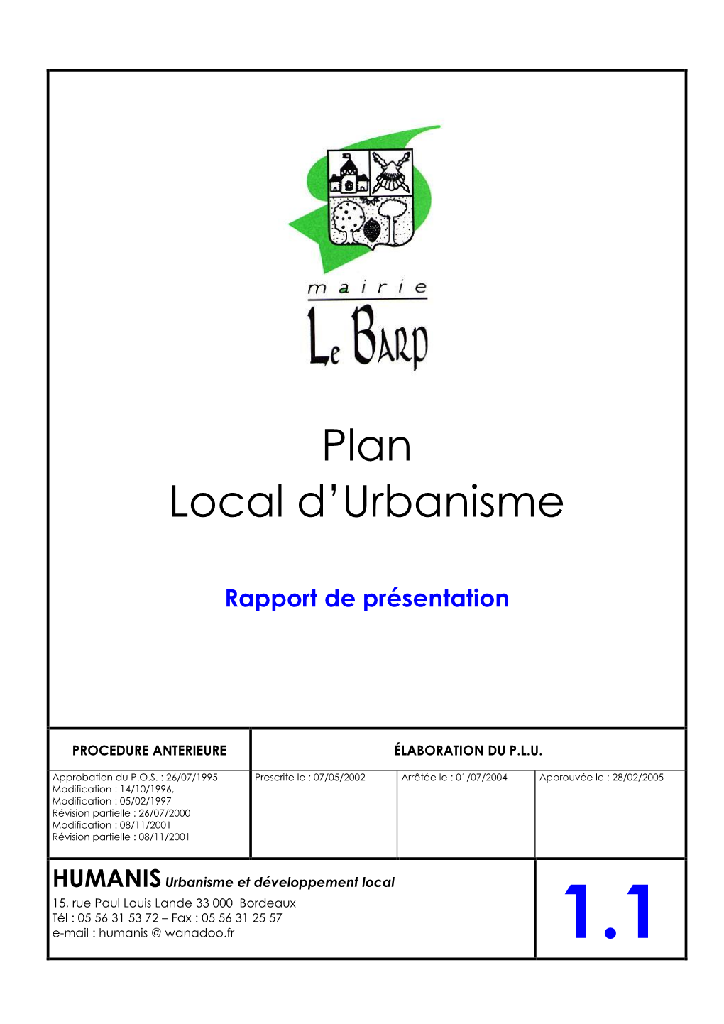 Plan Local D'urbanisme