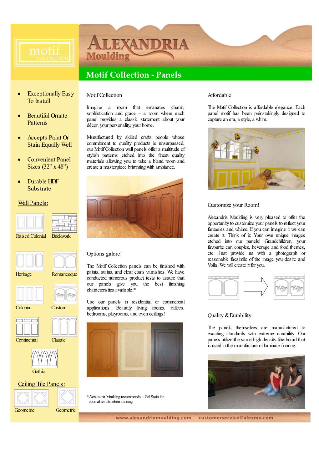 Motif Collection ‐ Panels