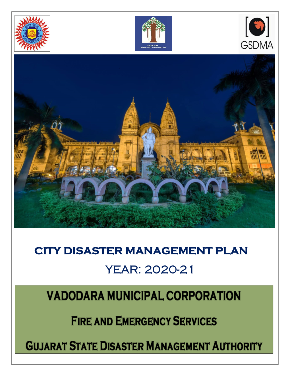 City Disaster Management Plan 2020-21