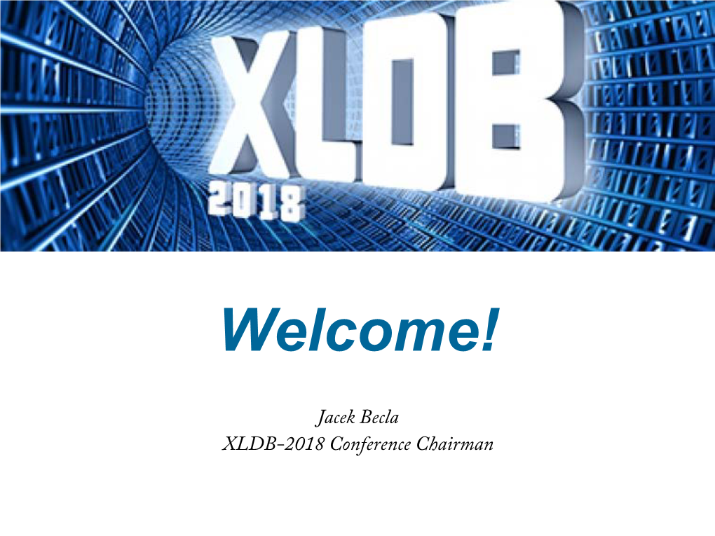 XLDB-2018 Conference Chairman