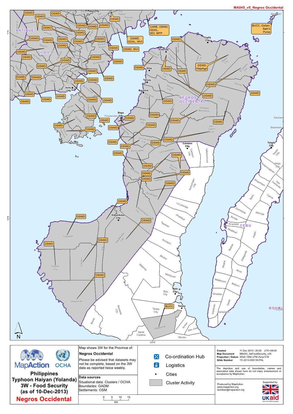 Negros Occidental Calinog ! Passi City San Passi Y DSWD N U DSWD City Sa Rafael J Bantayan Ue a DSWD La Nriq Barotac Mbunao E DSWD Viejo