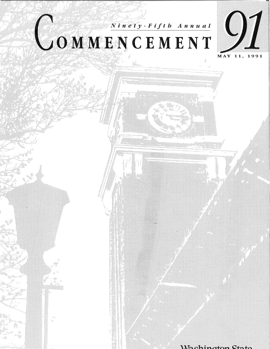 OMMENCEMENT MAY 11, 1991 WSU Branch Campus and Center Ceremonies