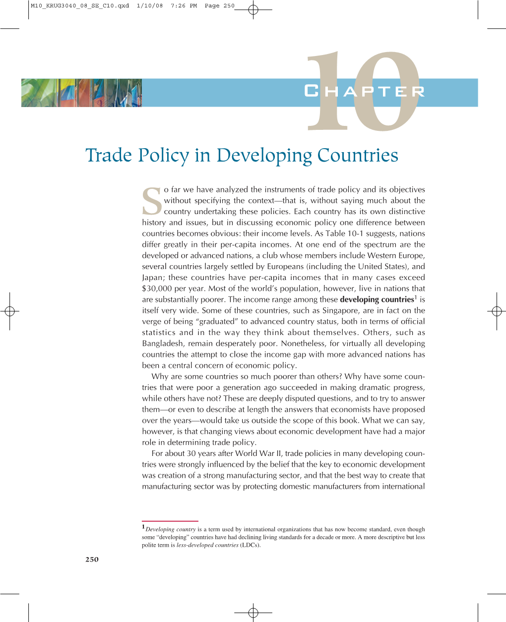 10Chapter Trade Policy in Developing Countries