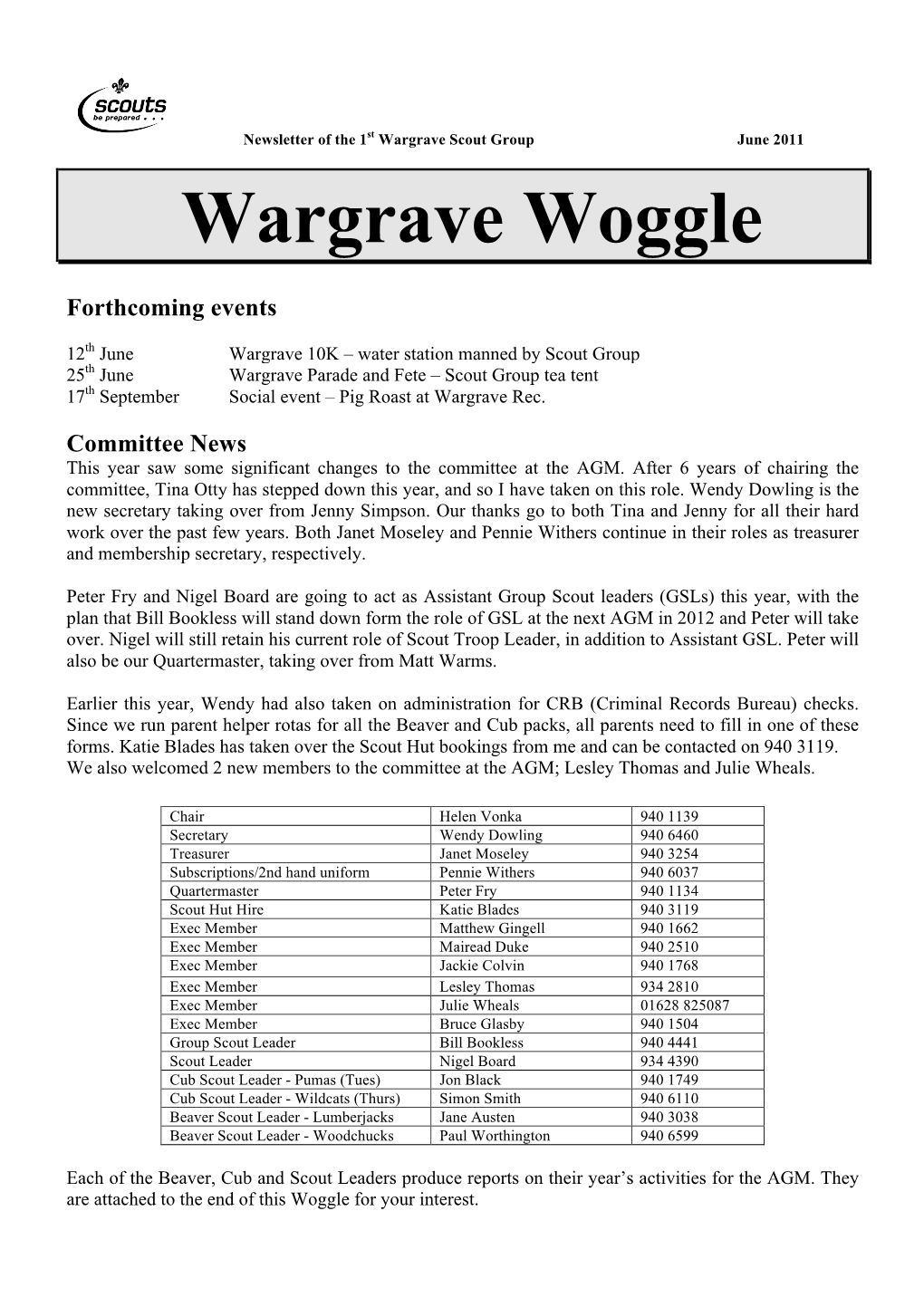 Wargrave Woggle