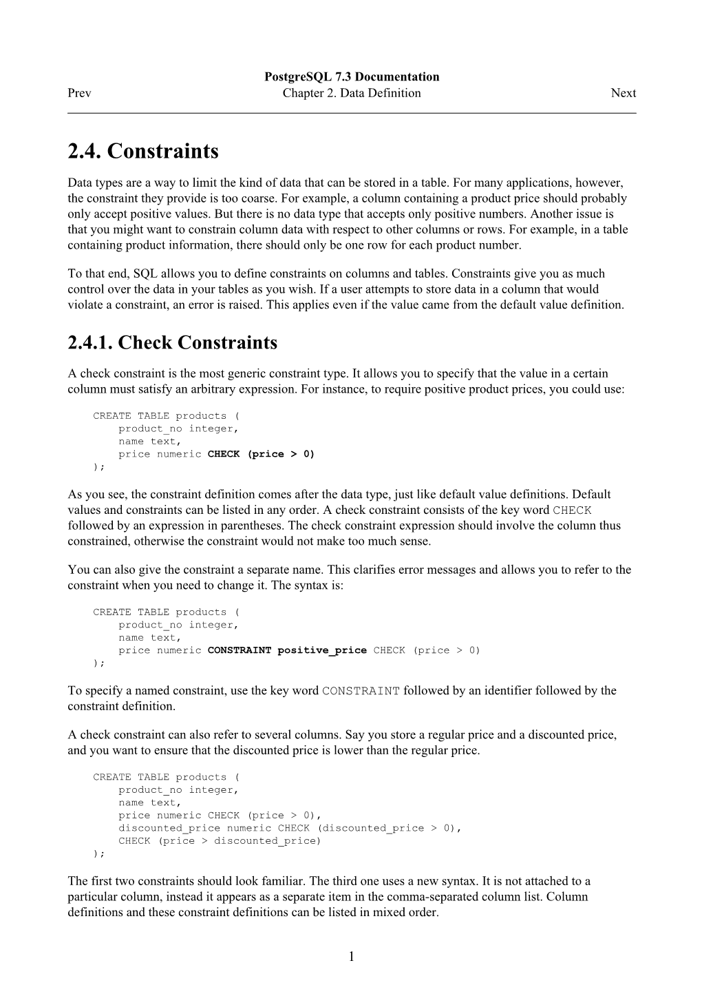 2.4. Constraints