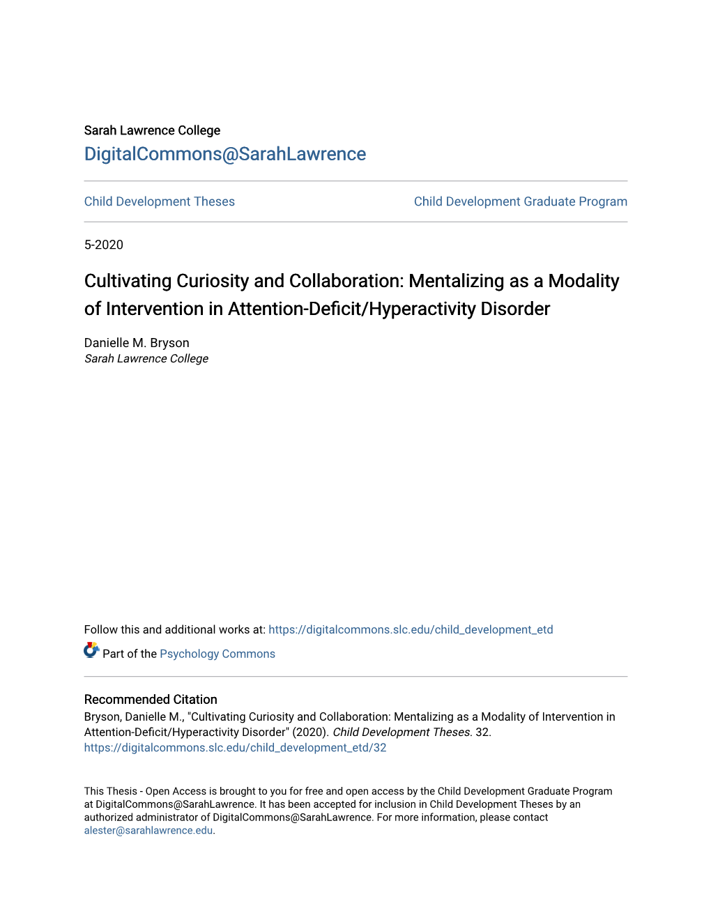 Mentalizing As a Modality of Intervention in Attention-Deficit/Hyperactivity Disorder