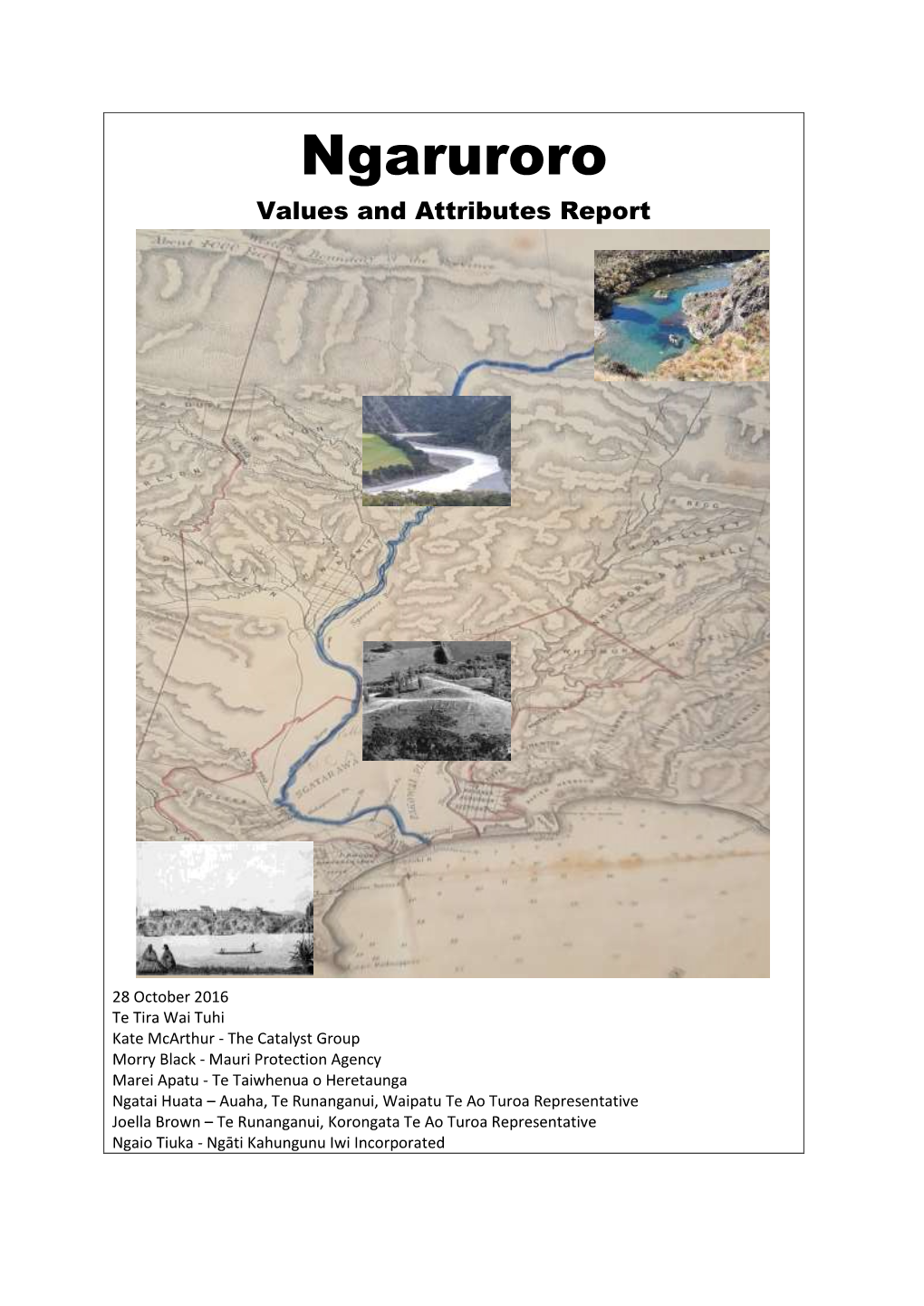 Ngaruroro Values and Attributes Report