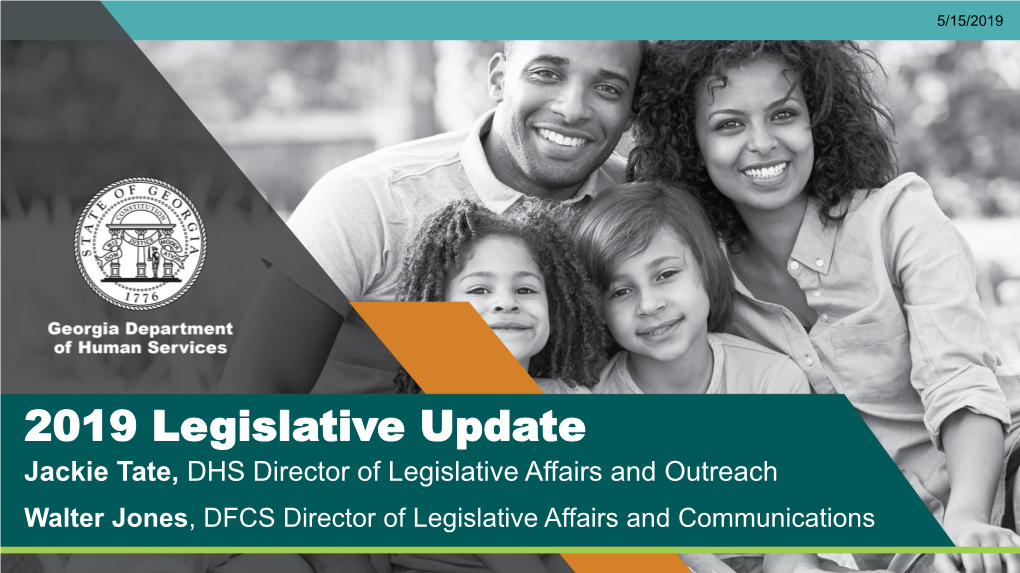 2019 Legislative Update