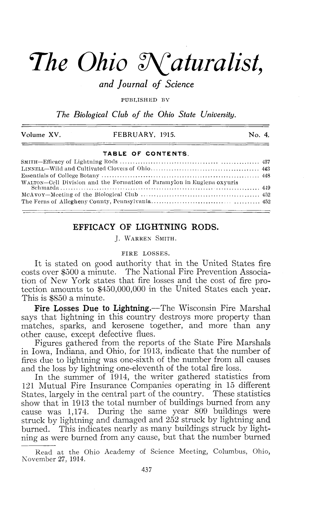 Efficacy of Lighting Rods