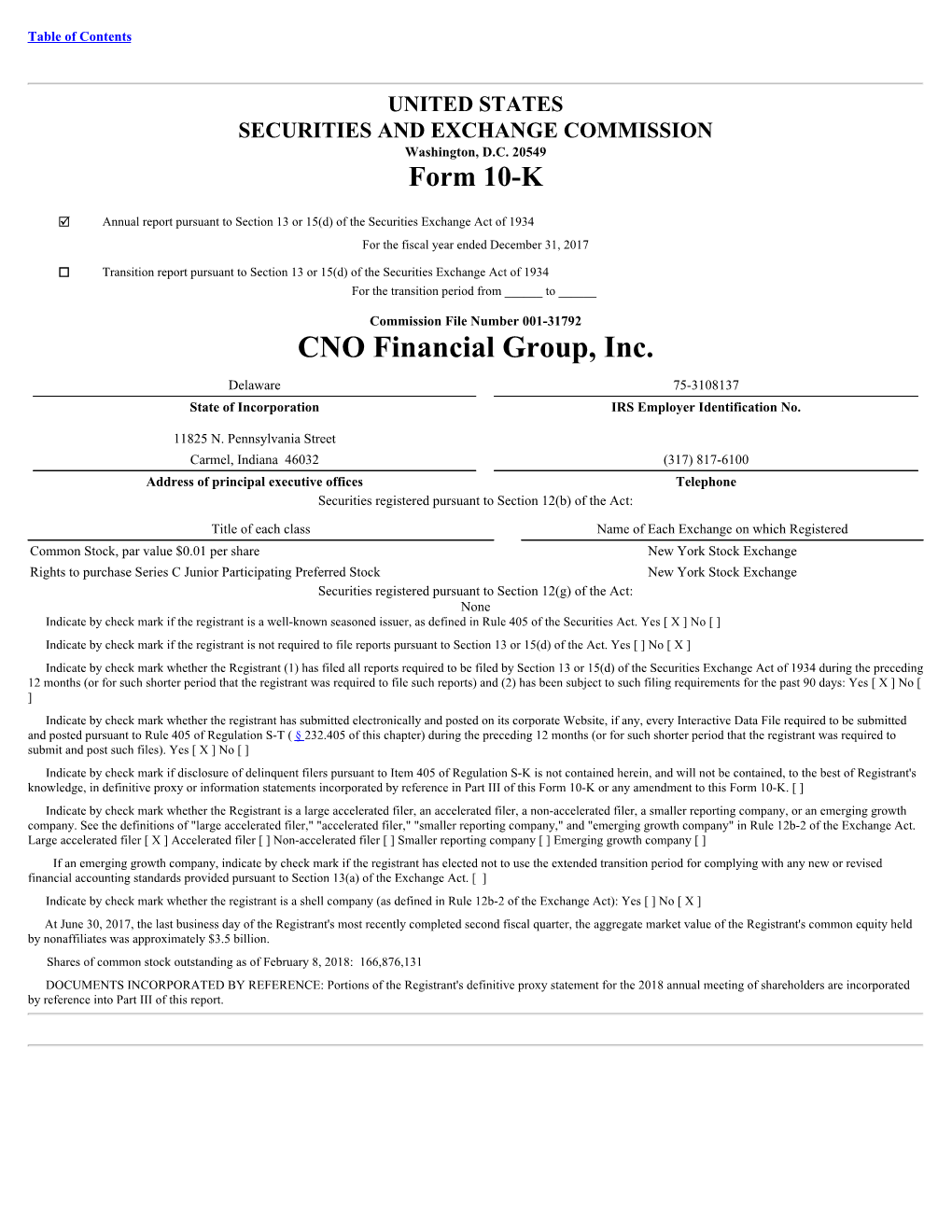 CNO Financial Group, Inc