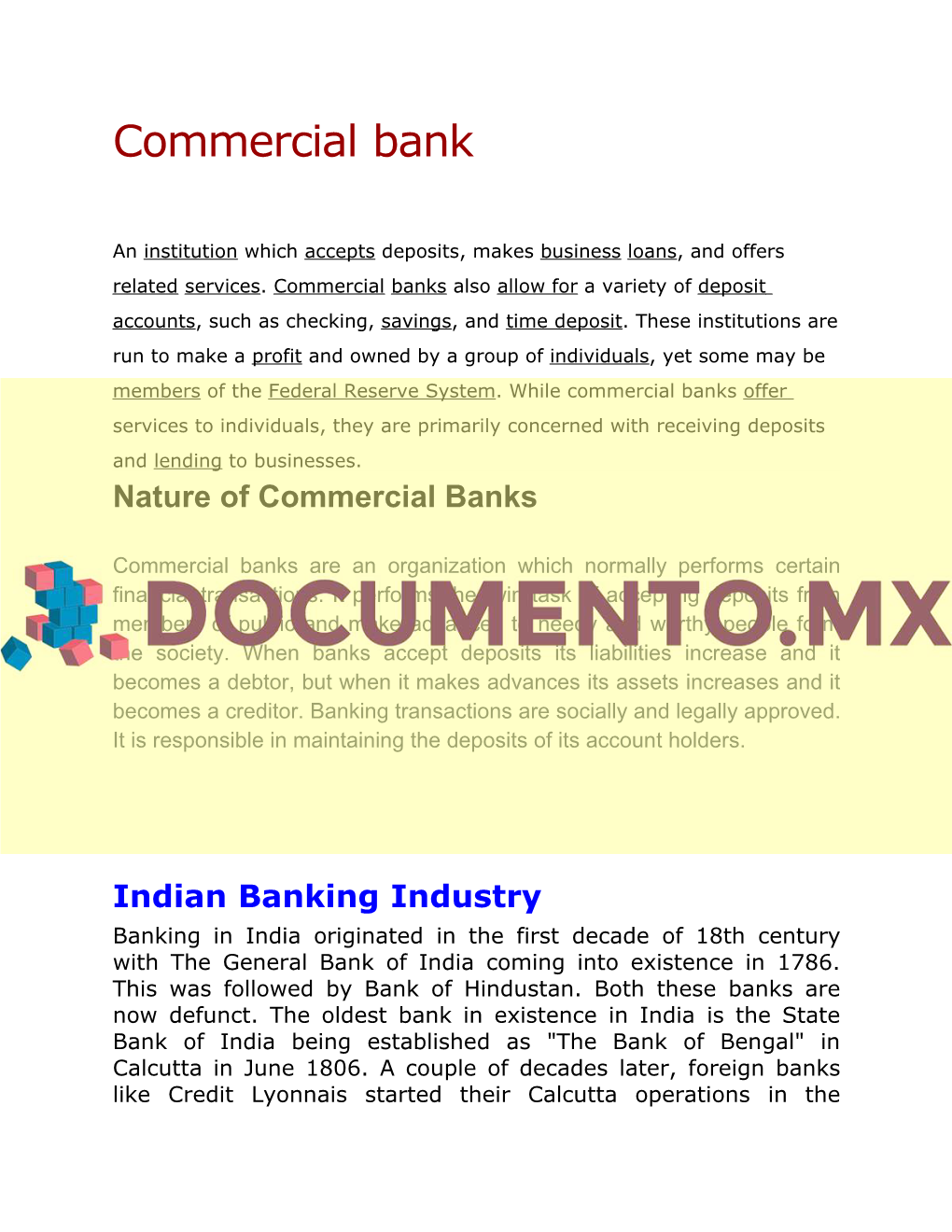 Commercial Bank