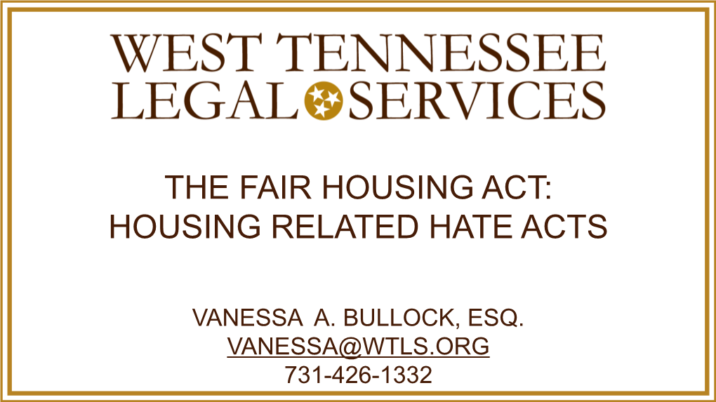 Understanding the Fair Housing