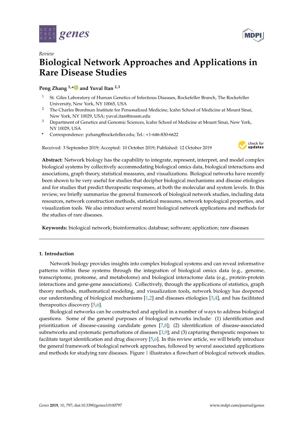 Biological Network Approaches and Applications in Rare Disease Studies