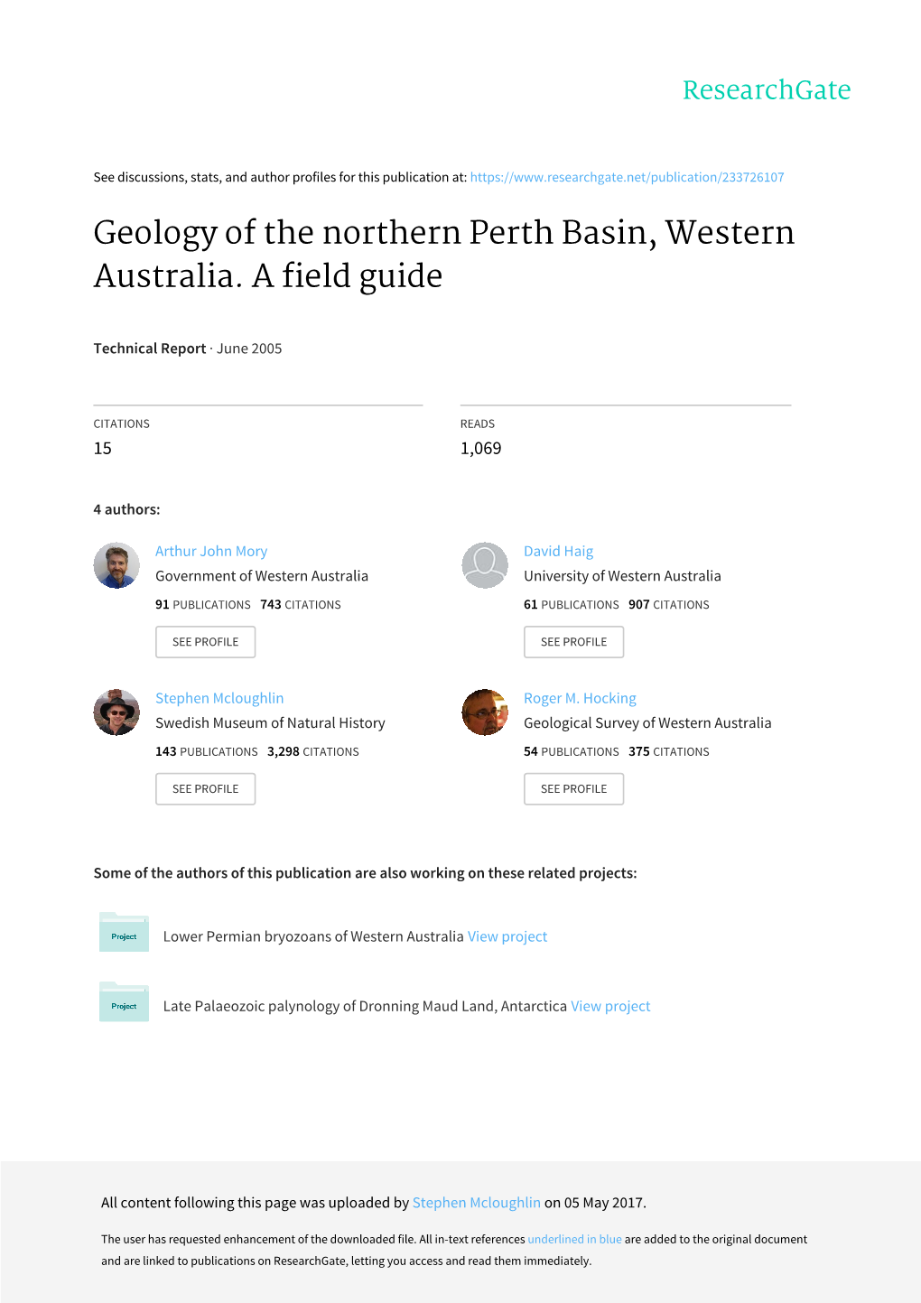 Geology of the Northern Perth Basin, Western Australia