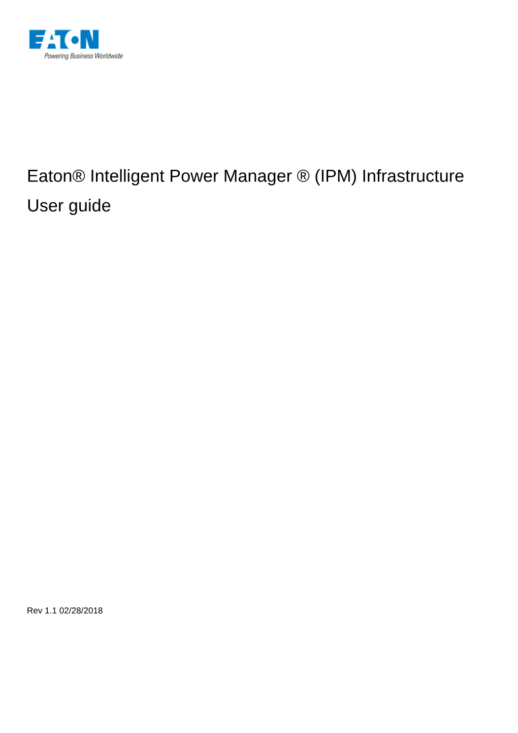 Eaton IPM Infrastructure