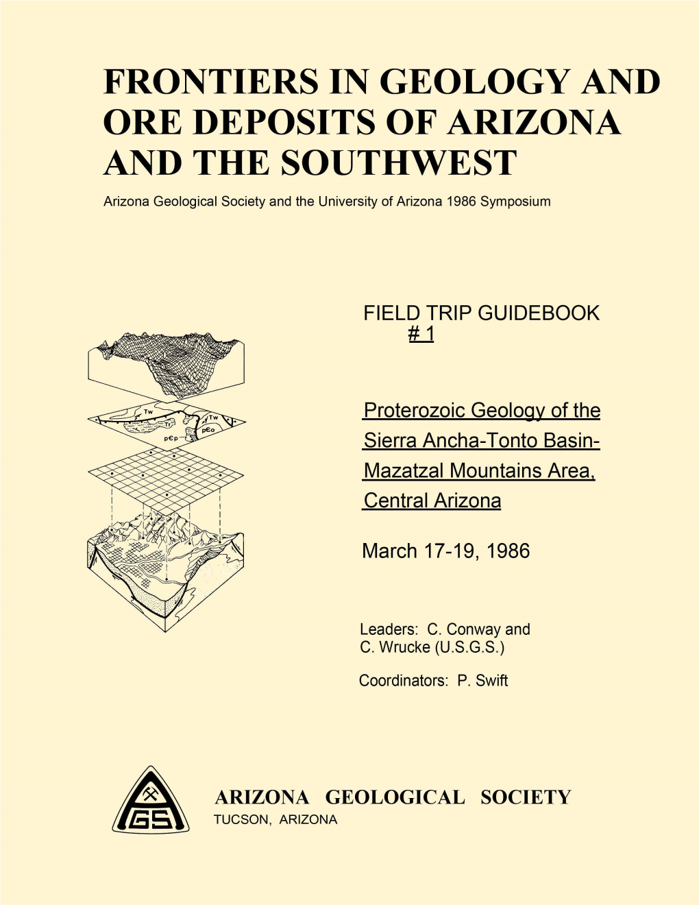 Frontiers in Geology and Ore Deposits of Arizona and the Southwest