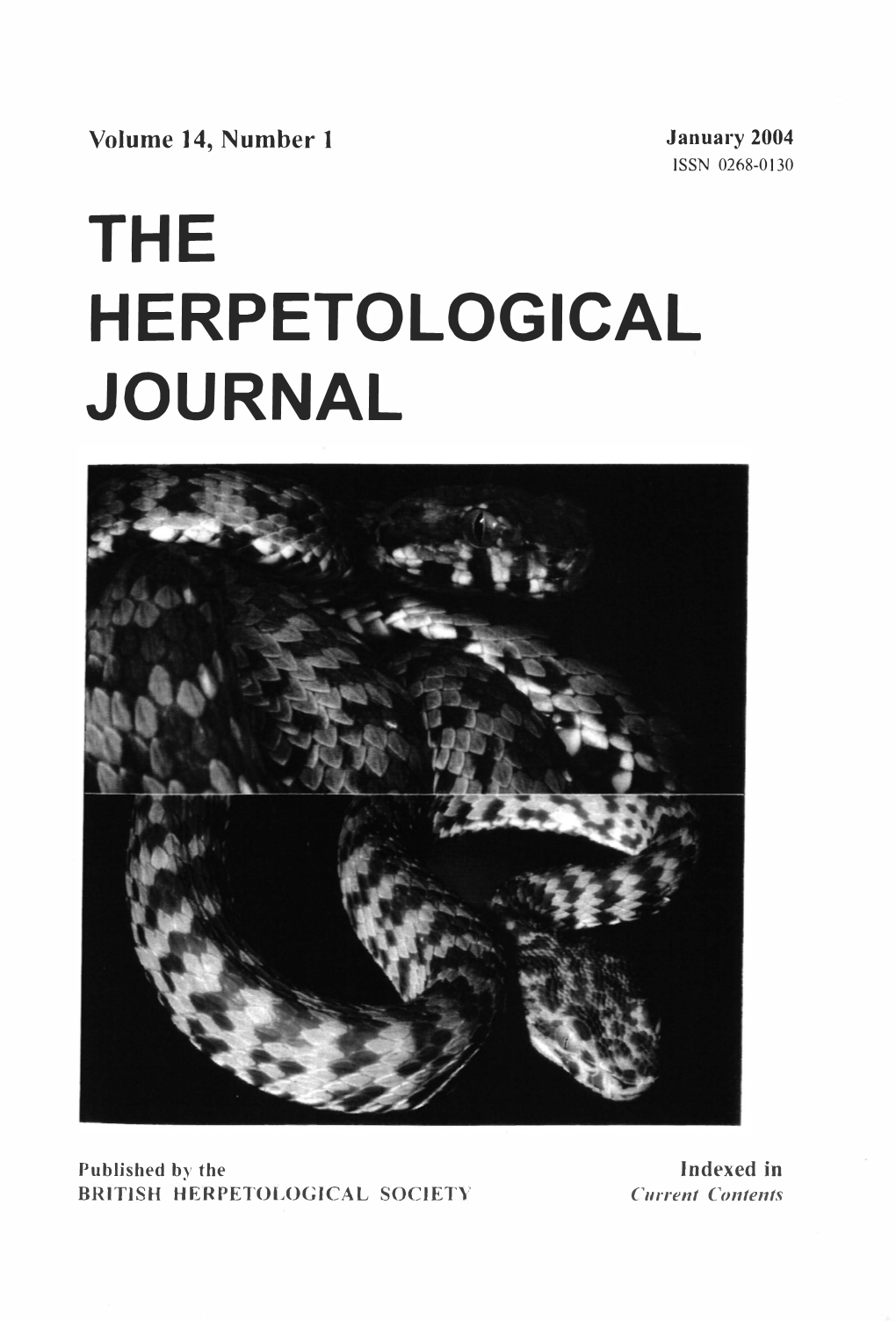 The Herpetological Journal