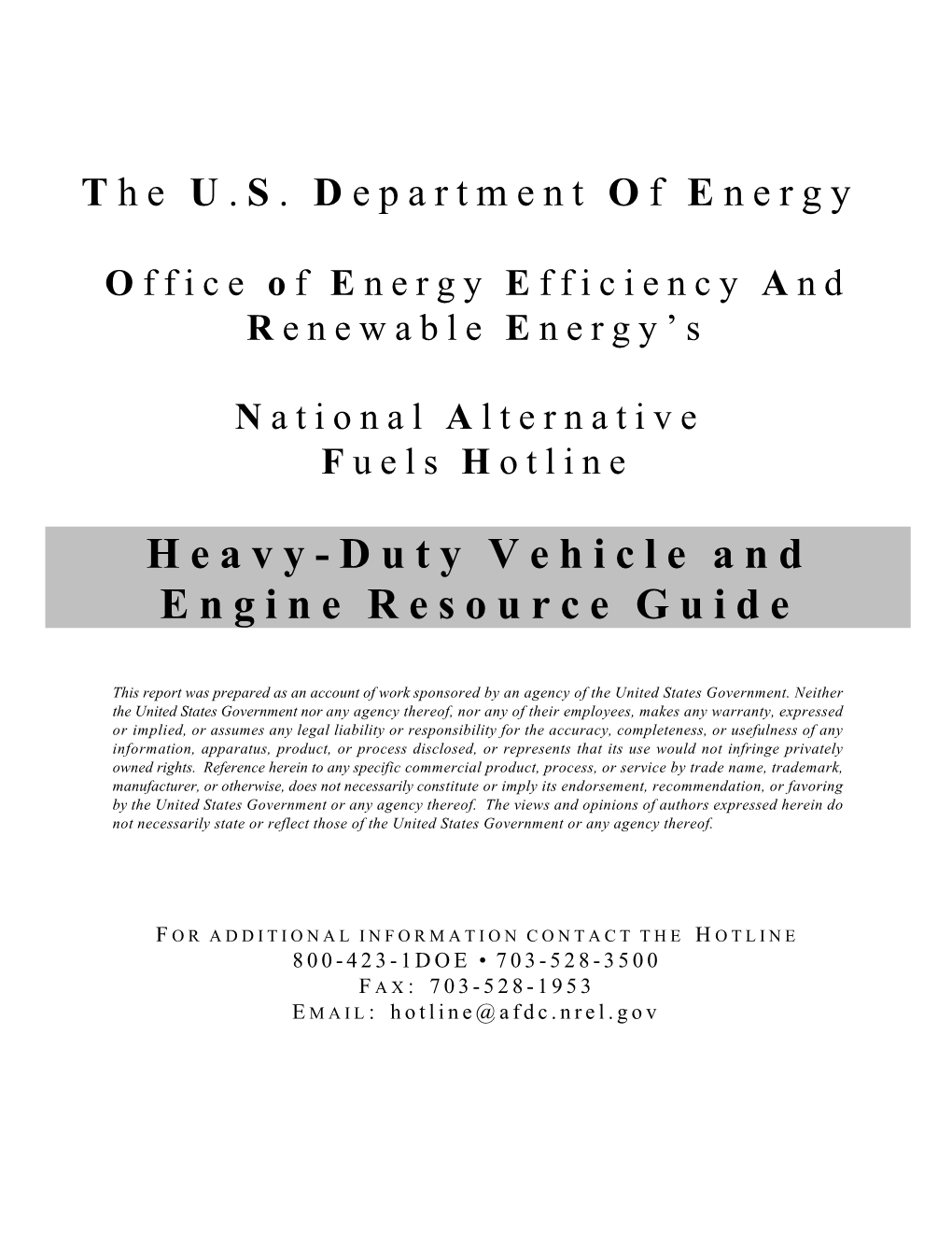 Hvy Dty Veh & Eng Res. Guide