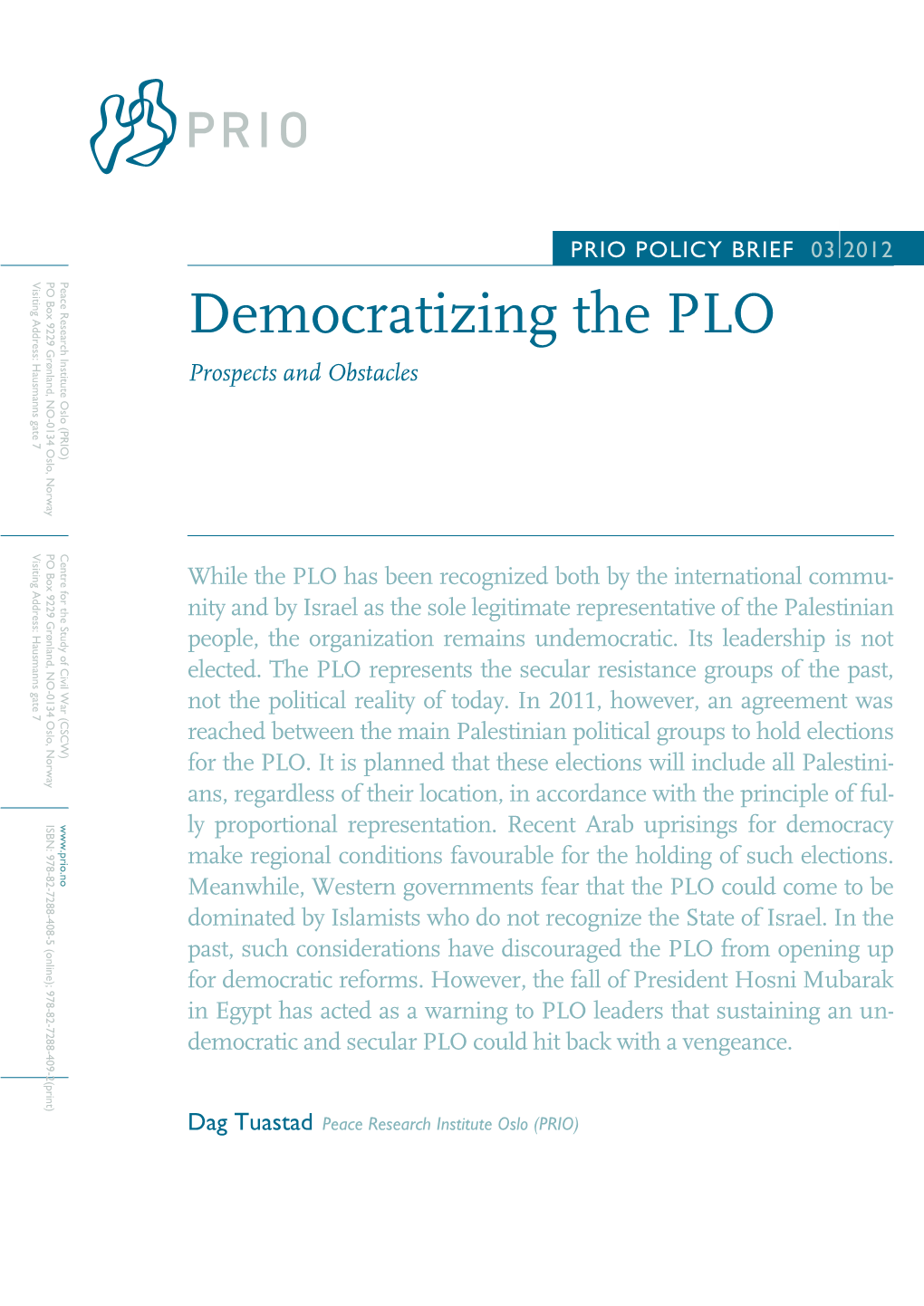 Democratizing the PLO