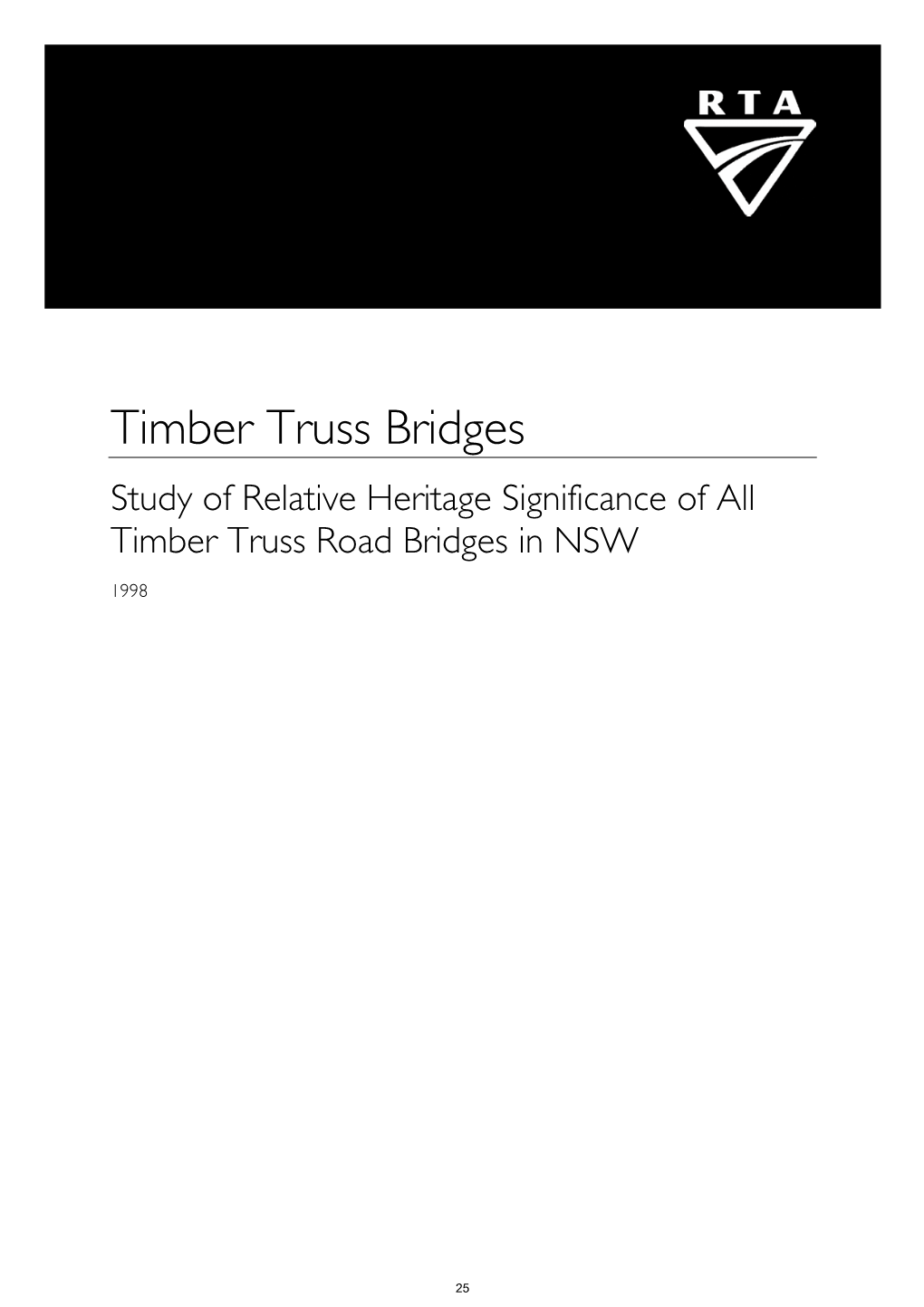 Bridge Types in NSW Historical Overviews 2006