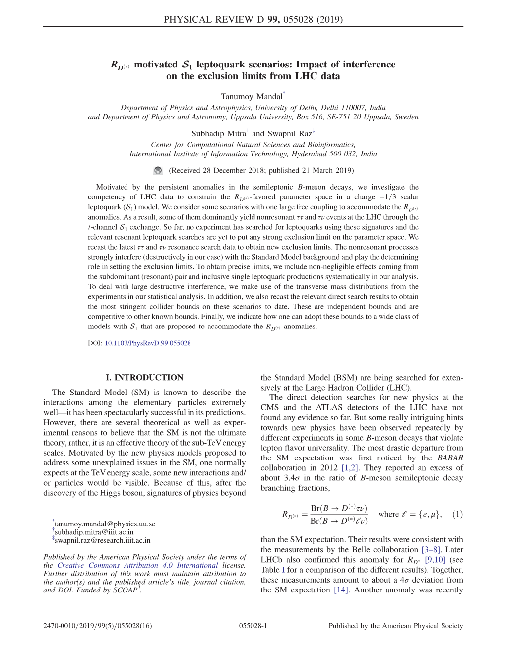 RDًأق Motivated S1 Leptoquark Scenarios